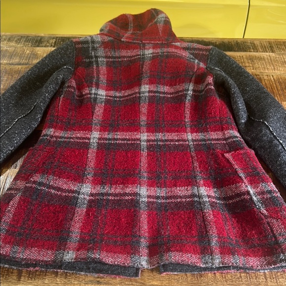 Bomboogie Italian Black wool Pea Coat size 2 - Picture 13 of 15